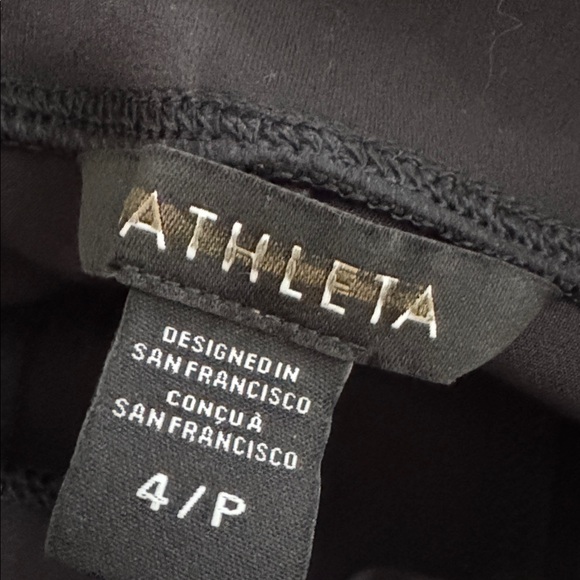 NWOT Athleta Endless High Rise Black Pant Size 4 Petite - Picture 10 of 13